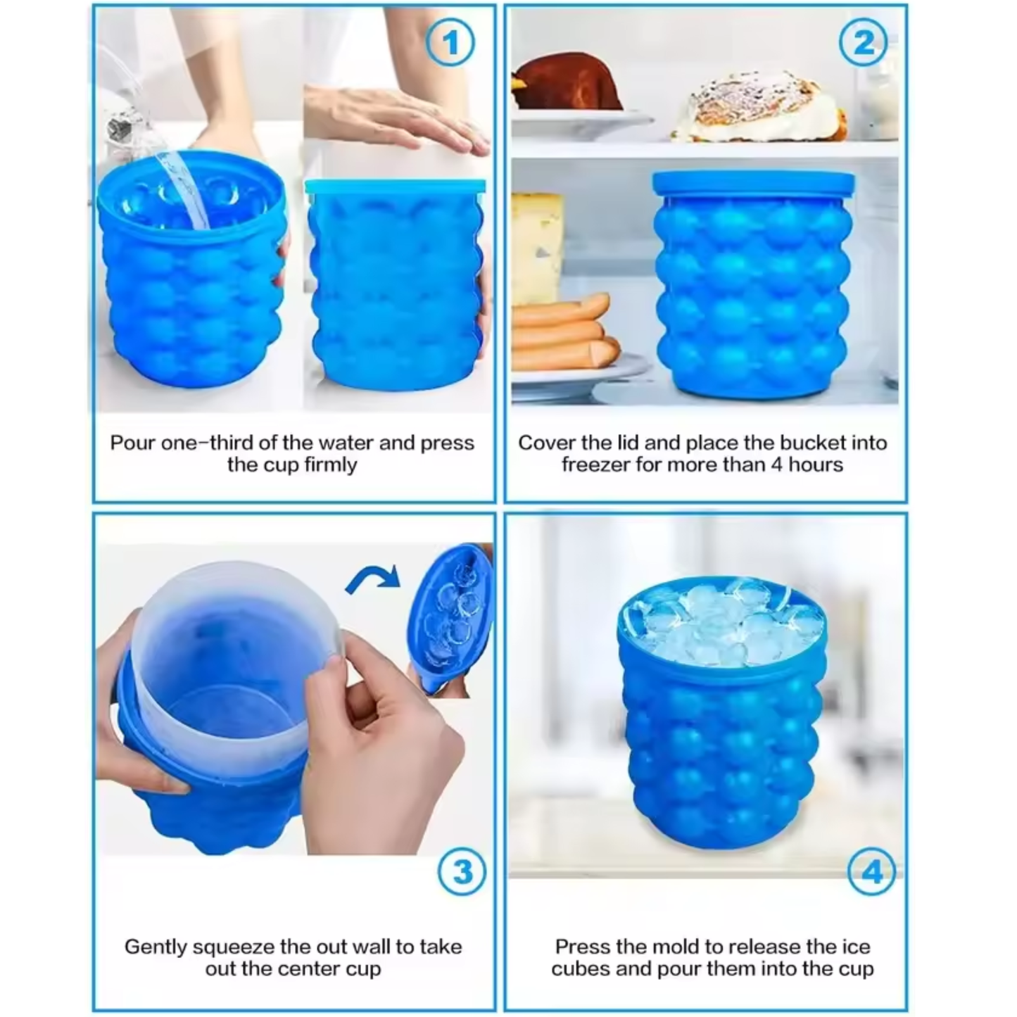 Round Barrel 3D Champagne Ice Bucket