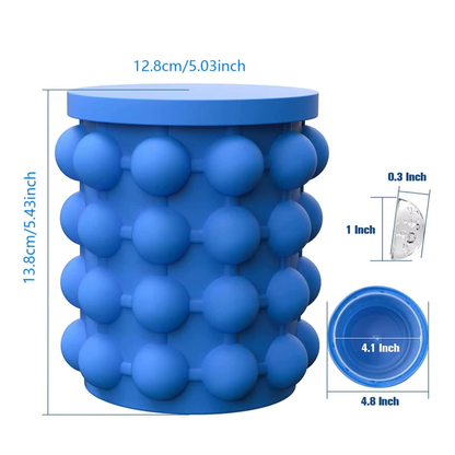 Round Barrel 3D Champagne Ice Bucket