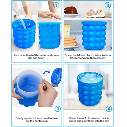 Round Barrel 3D Champagne Ice Bucket